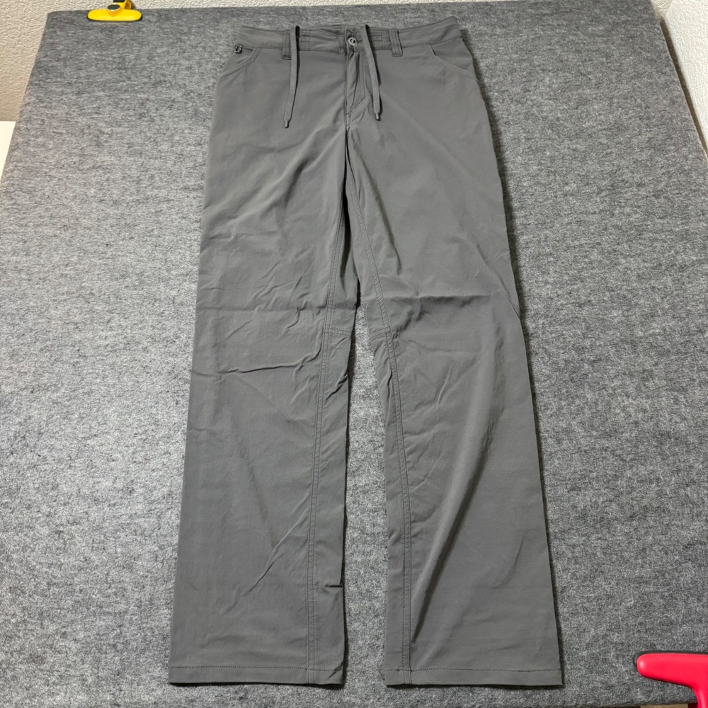 Patagonia Women Gray Quandary Hiking Pants Size 4 Straight Leg Roll Up Outdoor
